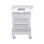 Dental Lab Mobile Trolley with 4 Wheels and Drawers