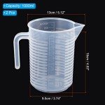 PATIKIL 1000ml Graduated Beaker Set - 2 Pack