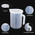 PATIKIL 1000ml Graduated Beaker Set - 2 Pack