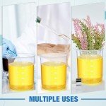 Tanlade 48 Pcs Clear Plastic Lab Beakers