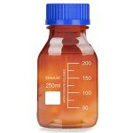 Amber Glass Graduated Media Storage Bottles, 250 ml