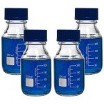 Karter Scientific 250ml Borosilicate Glass Bottles (4 Pack)