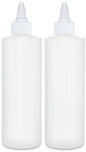 8 Oz Squeeze Bottles with Twist Cap - 2 Pack