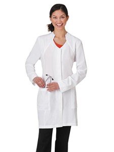 Pro Women's White Tri-Blend Stretch Lab Coat