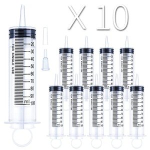 10 Pack Large 100ml Catheter Tip Syringes