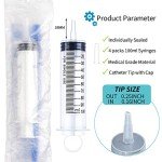 10 Pack Large 100ml Catheter Tip Syringes