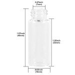 Clear Glass Vials with Screw Caps - 50PCS