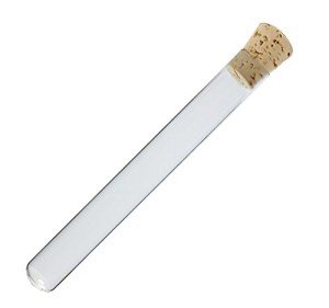 Glass Test Tubes with Cork Stoppers - 5 Pack