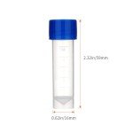 36pcs 5ml Plastic Sample Tubes with Gasket