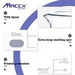 Maccx 50ml Borosilicate Glass Beakers, Pack of 6