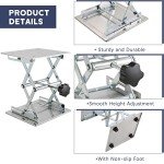 Stainless Steel Lab Lift Table Stand 8"X 8