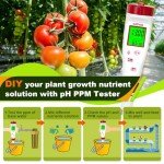 4-in-1 pH and EC Meter for Hydroponics