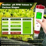 4-in-1 pH and EC Meter for Hydroponics