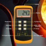 Dual Channel K Type Thermocouple Thermometer with Probes