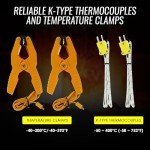 Dual Channel K Type Thermocouple Thermometer with Probes