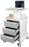 Mobile Ultrasound Cart with 3 Drawers for Imaging