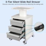 Mobile Ultrasound Cart with 3 Drawers for Imaging