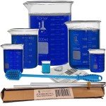 Versatile Glass Beaker Set with Stirring Tools