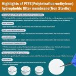 PTFE Membrane Filter, 50mm, 0.45µm, 100 Pack