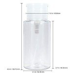 Beauticom 7 Oz Clear Push Down Liquid Dispenser