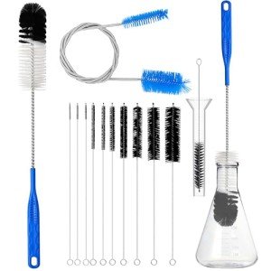 12-Piece Glass Tube Cleaner Brush Kit