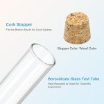 12ml Clear Glass Test Tubes with Cork Stoppers