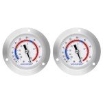 Vapor Capillary Flanged Mount Thermometer - 2 Pack