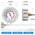 Vapor Capillary Thermometer - 2" Stainless Steel Dial