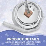 Copkim 2-Pack Capillary Freezer Thermometers, -40-65°F