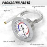 Vapor Capillary Thermometer - 2" Stainless Steel Dial