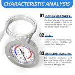 Vapor Capillary Thermometer - 2" Stainless Steel Dial