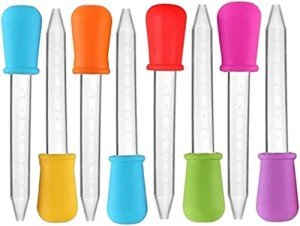 5ml Silicone & Plastic Eye Dropper Pipettes (8 Pack)