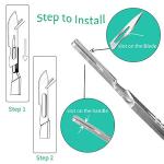 30 Sterile #10 Scalpel Blades with Metal Handle