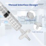 BKSIGA 25mm PTFE Syringe Filters - 100 Pack