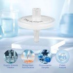 BKSIGA 25mm PTFE Syringe Filters - 100 Pack