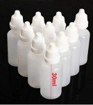 24-Pack 30ml Squeezable Plastic Dropper Bottles