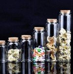 40ml Glass Test Tubes with Cork Stoppers - 10 Pack