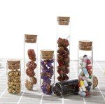 40ml Glass Test Tubes with Cork Stoppers - 10 Pack