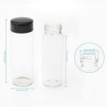 Small Clear Glass Sample Vials - 30 mL, Pack of 12