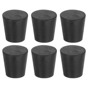 6 Pcs Tapered Rubber Stopper for Labs