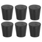 6 Pcs Tapered Rubber Stopper for Labs