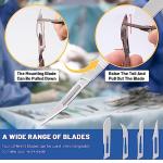 Surgical Blade Kit with Handles for Lab Use