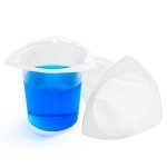 100Pcs 250ml Triangular Plastic Lab Beakers