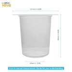 100Pcs 250ml Triangular Plastic Lab Beakers