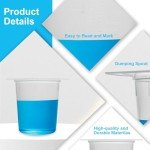 100Pcs 250ml Triangular Plastic Lab Beakers