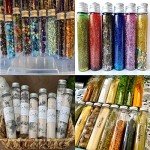 8 Clear Plastic Test Tubes with Screw Caps