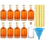 10-Pack 3 oz Glass Bottles with Lids