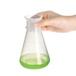 Covzoe 10 Pack Clear Plastic Erlenmeyer Flasks