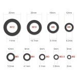 800-Piece Black Nylon Washer Assortment Kit