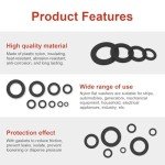 800-Piece Black Nylon Washer Assortment Kit